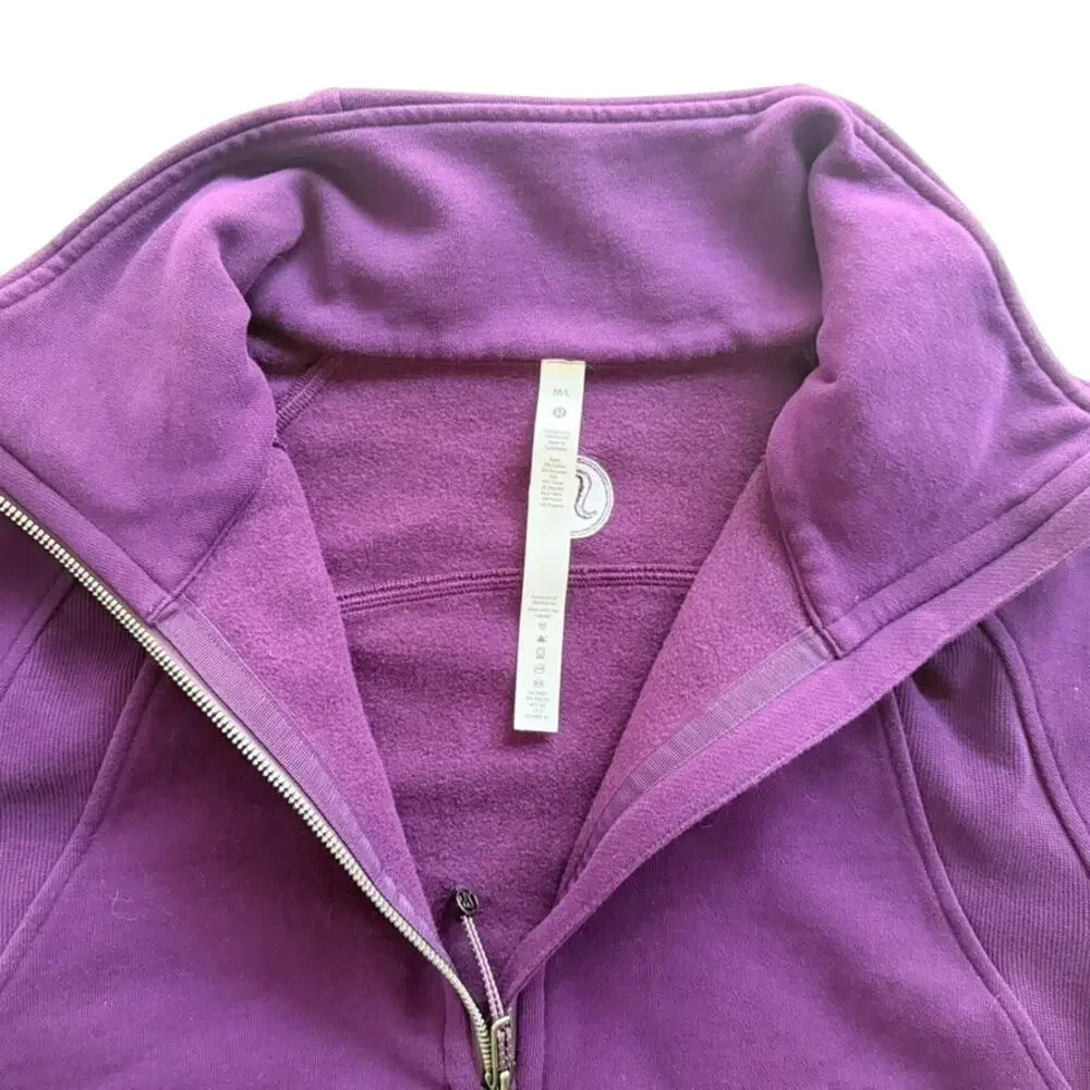 Lululemon Scuba Oversized Funnel Neck Sweatshirt Dramatic Magenta Purple Sz M/L